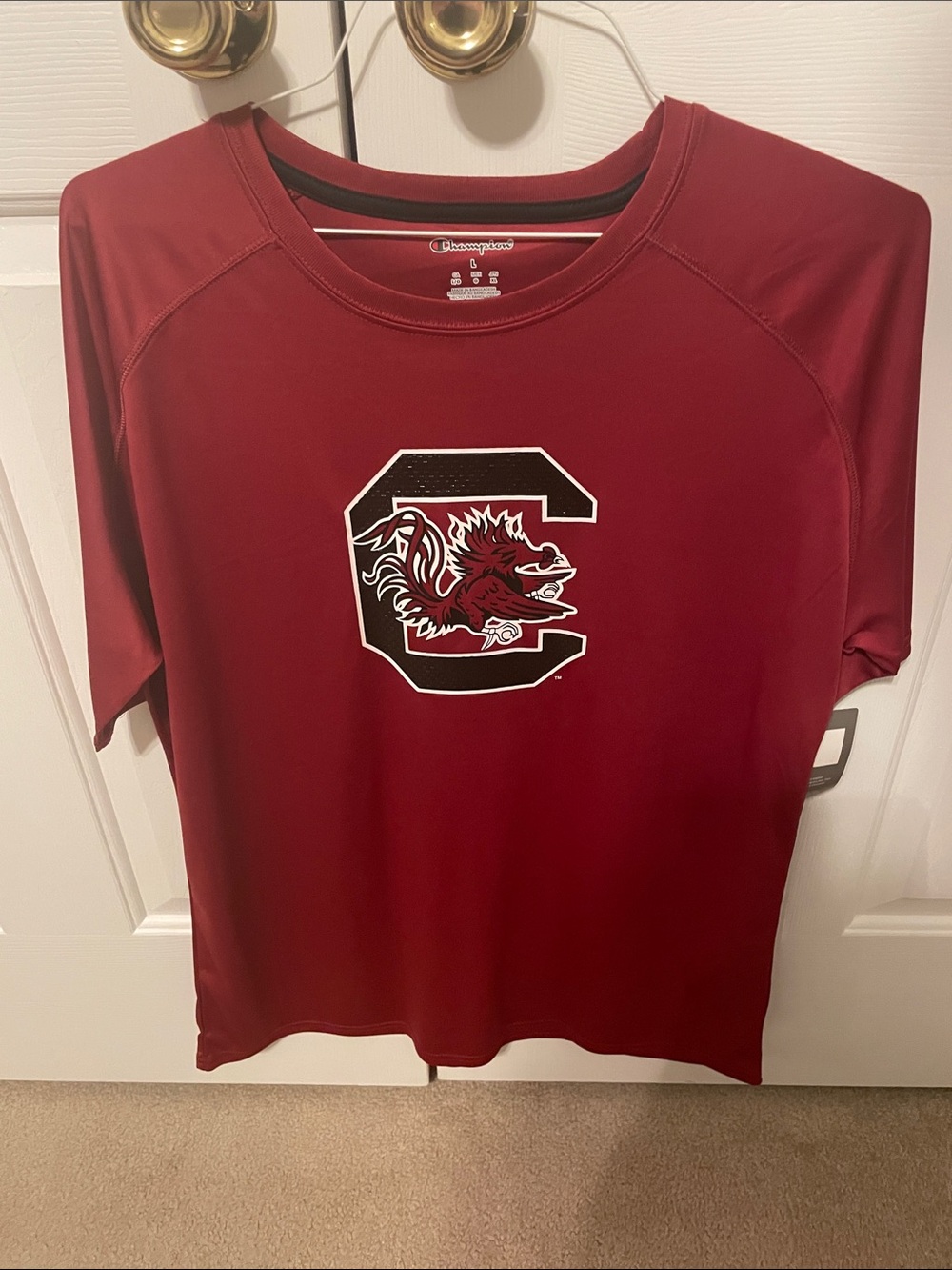 Champion Men's Garnet SC Gamecocks Logo T-shirt Large (New With Tags)